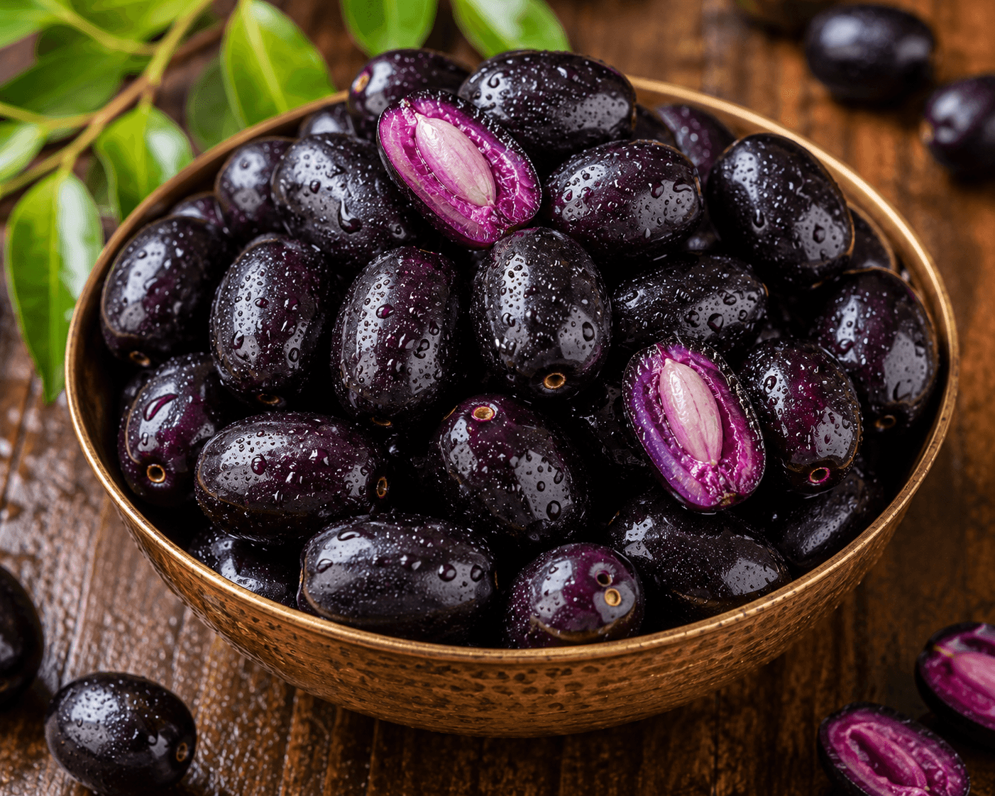 Fresh Neredu Pallu (Jamun Fruit)