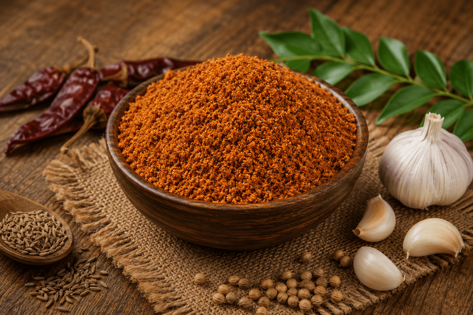 Vellulli Karam Podi (Garlic Spice Powder)