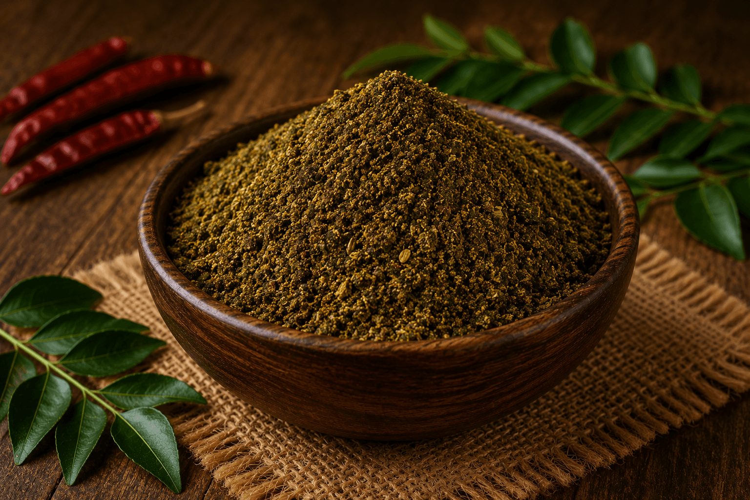 Karivepaku Podi (Curry Leaf Powder)