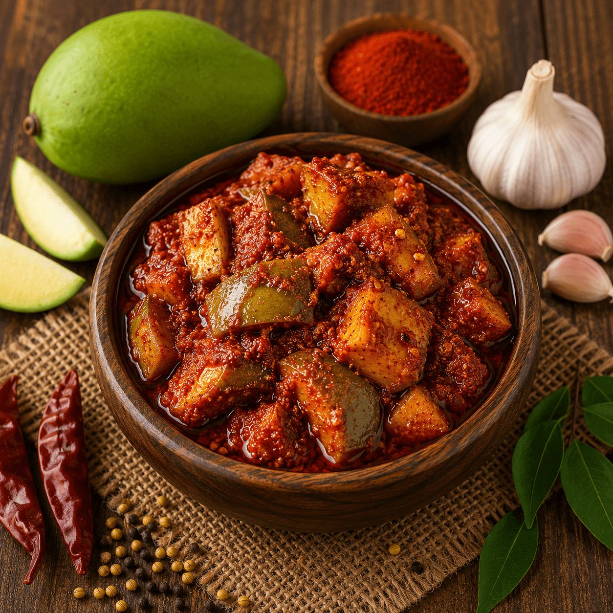 Avakaya Pickle (Andhra Mango Pickle)